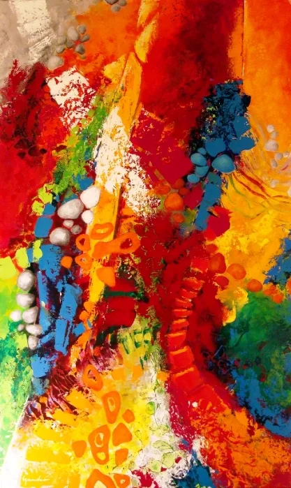 je suis mon chemin . 195x114cm (120P)