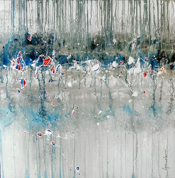 la forêt océan [papier &amp;amp; encre] . 80x80cm