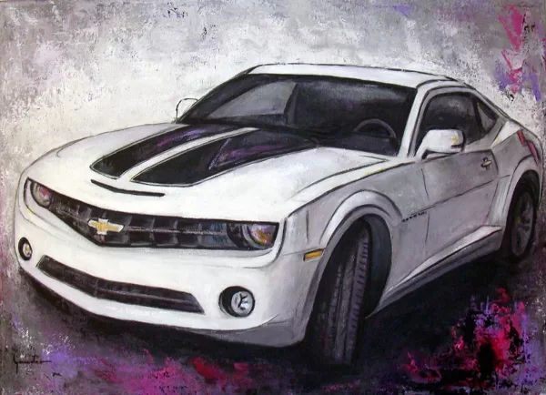my camaro . 73x100cm