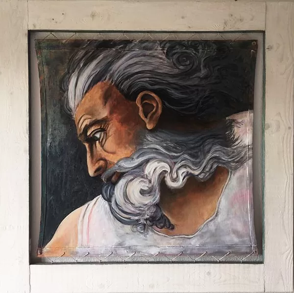 synapse (verso) . 110x110cm